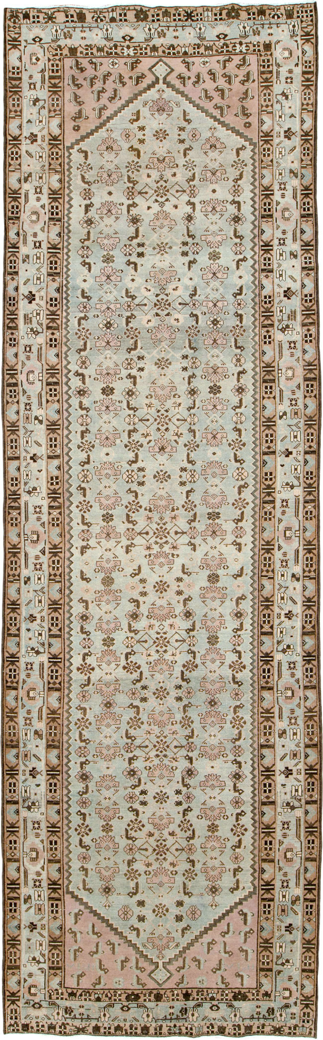 Vintage Persian Malayer Wide Gallery Runner, No.26573 - Staging