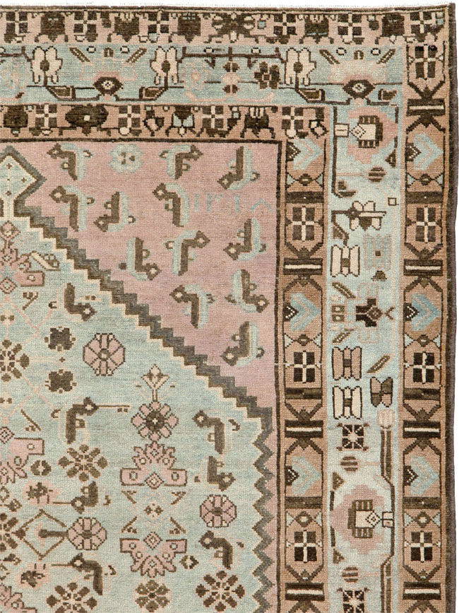 Vintage Persian Malayer Wide Gallery Runner, No.26573 - Staging