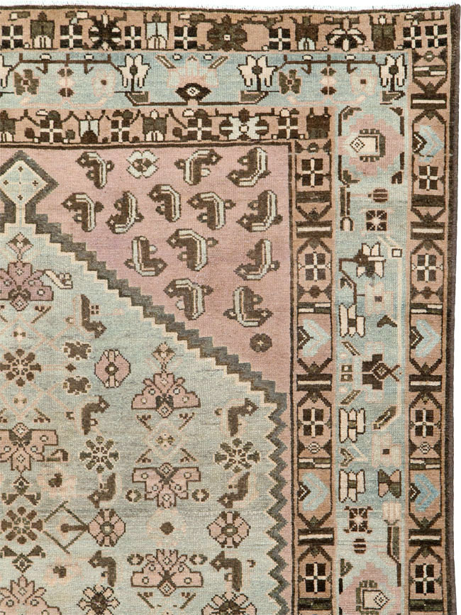 Vintage Persian Malayer Wide Gallery Runner, No.26573 - Staging