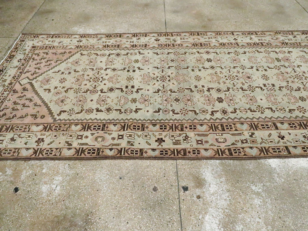 Vintage Persian Malayer Wide Gallery Runner, No.26573 - Staging