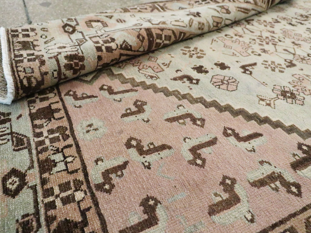 Vintage Persian Malayer Wide Gallery Runner, No.26573 - Staging