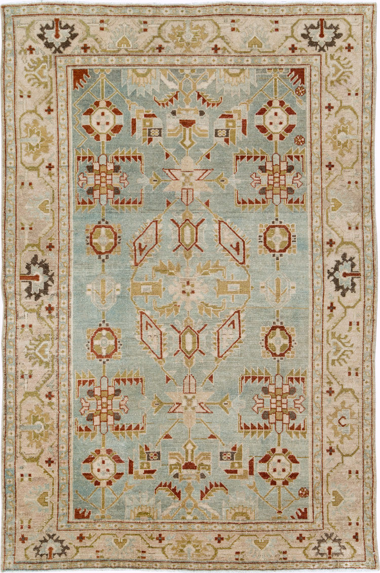 Vintage Persian Malayer Rug, No.26575 - Staging