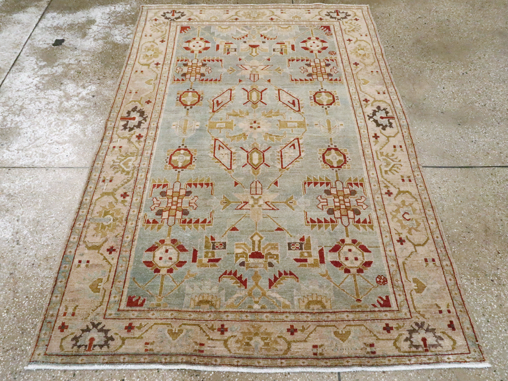 Vintage Persian Malayer Rug, No.26575 - Staging