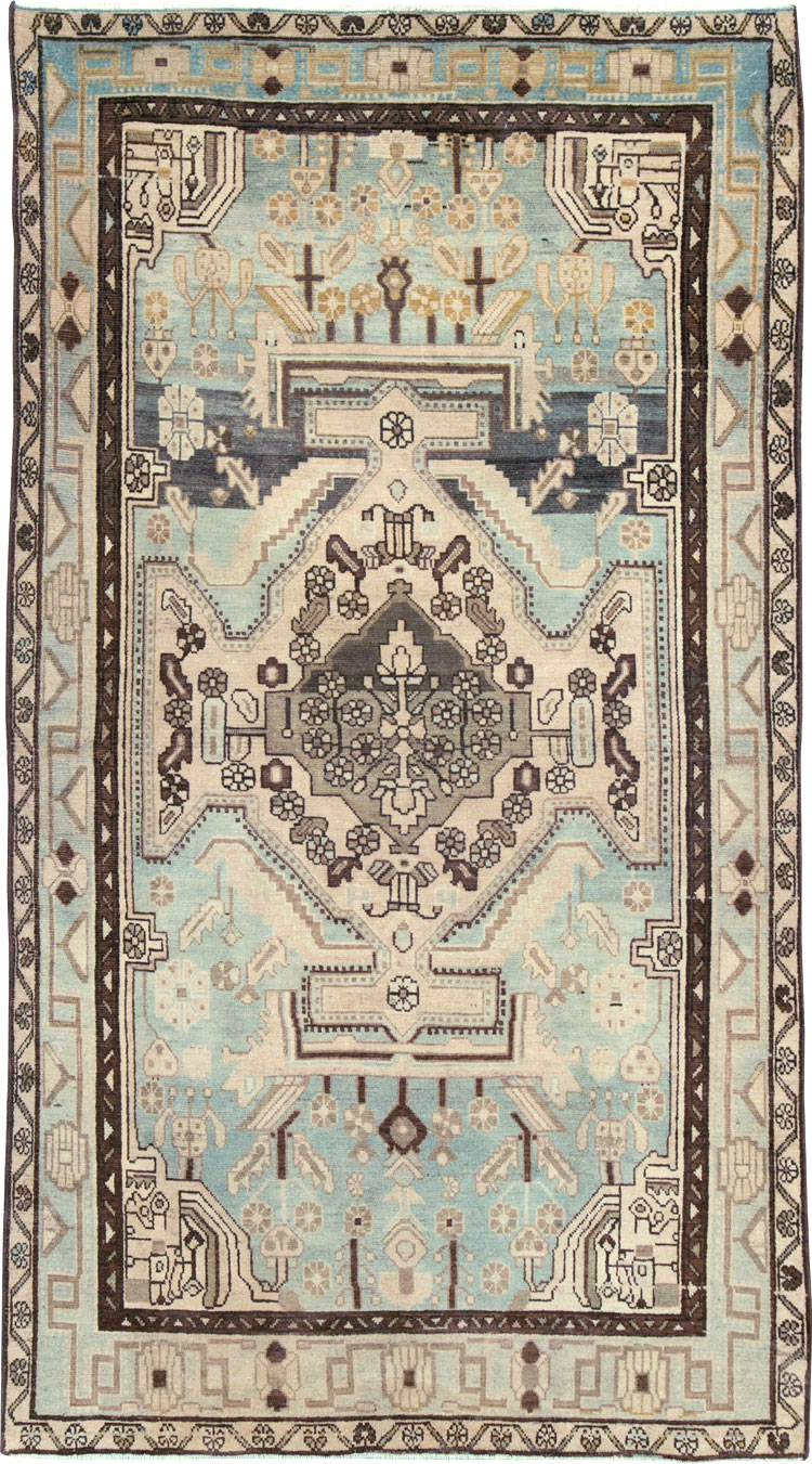Vintage Persian Malayer Rug, No.26577 - Staging