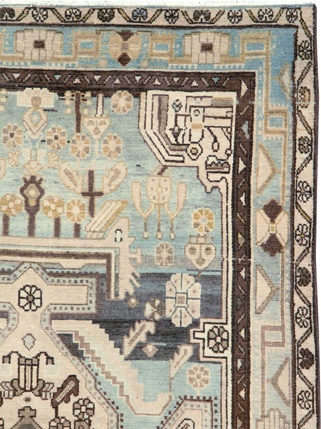 Vintage Persian Malayer Rug, No.26577 - Staging