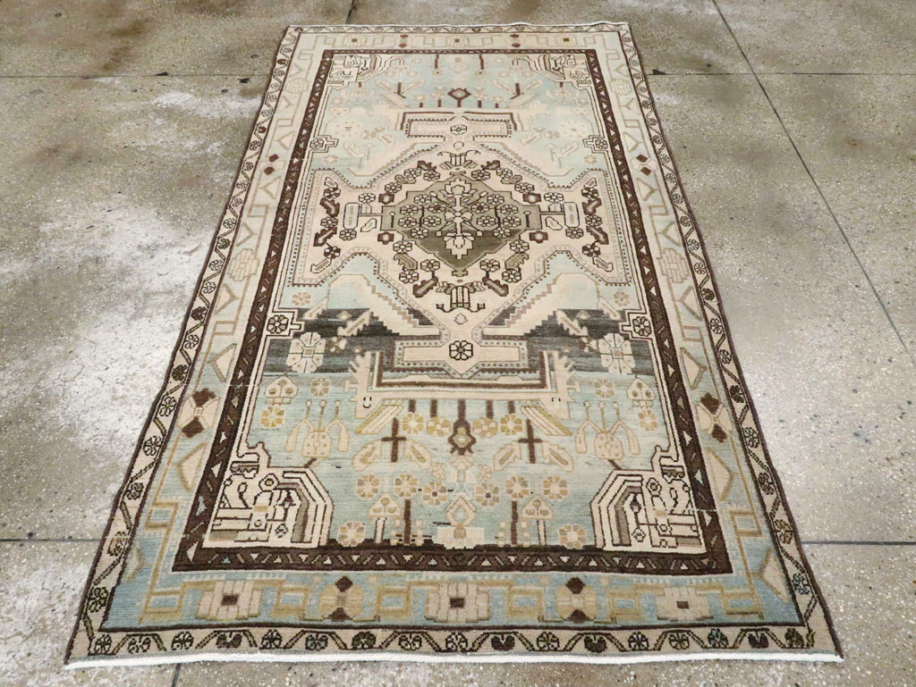 Vintage Persian Malayer Rug, No.26577 - Staging