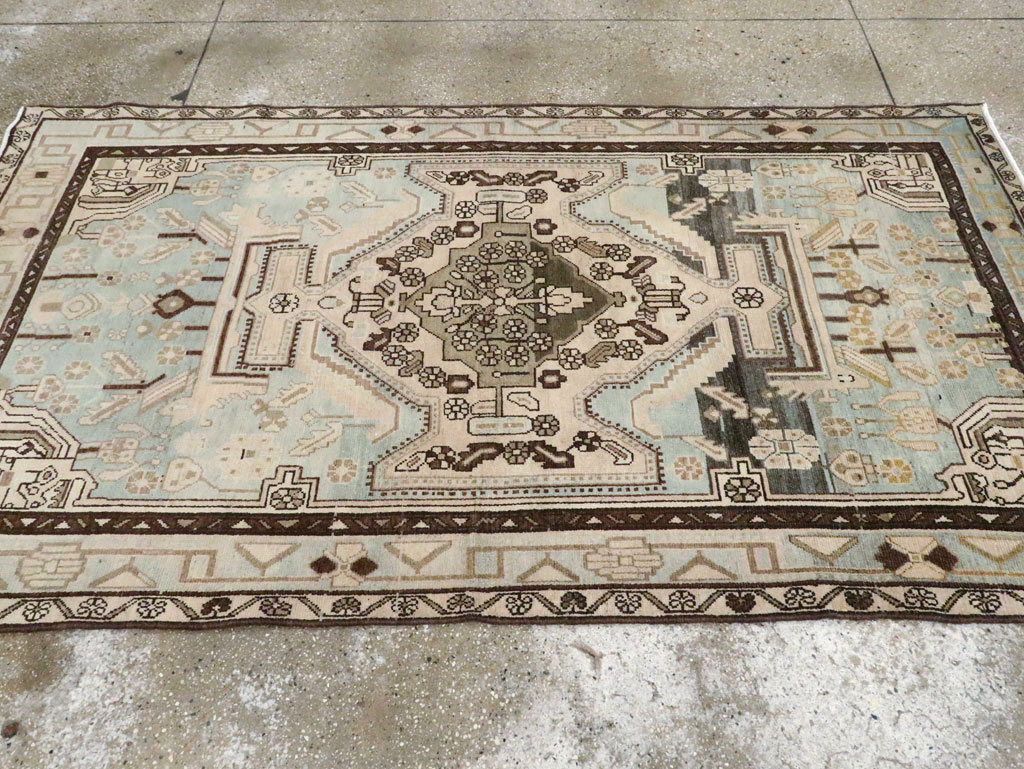Vintage Persian Malayer Rug, No.26577 - Staging