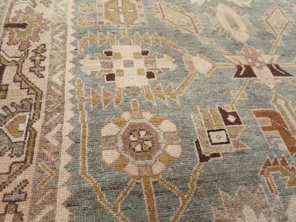 Vintage Persian Malayer Accent Rug, No.26578 - Staging