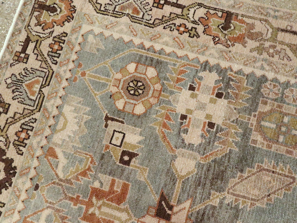 Vintage Persian Malayer Accent Rug, No.26578 - Staging