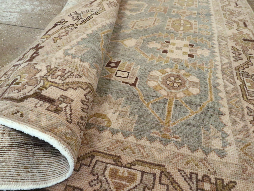 Vintage Persian Malayer Accent Rug, No.26578 - Staging