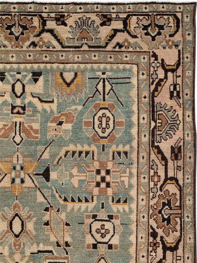 Vintage Persian Malayer Rug, No.26579 - Staging