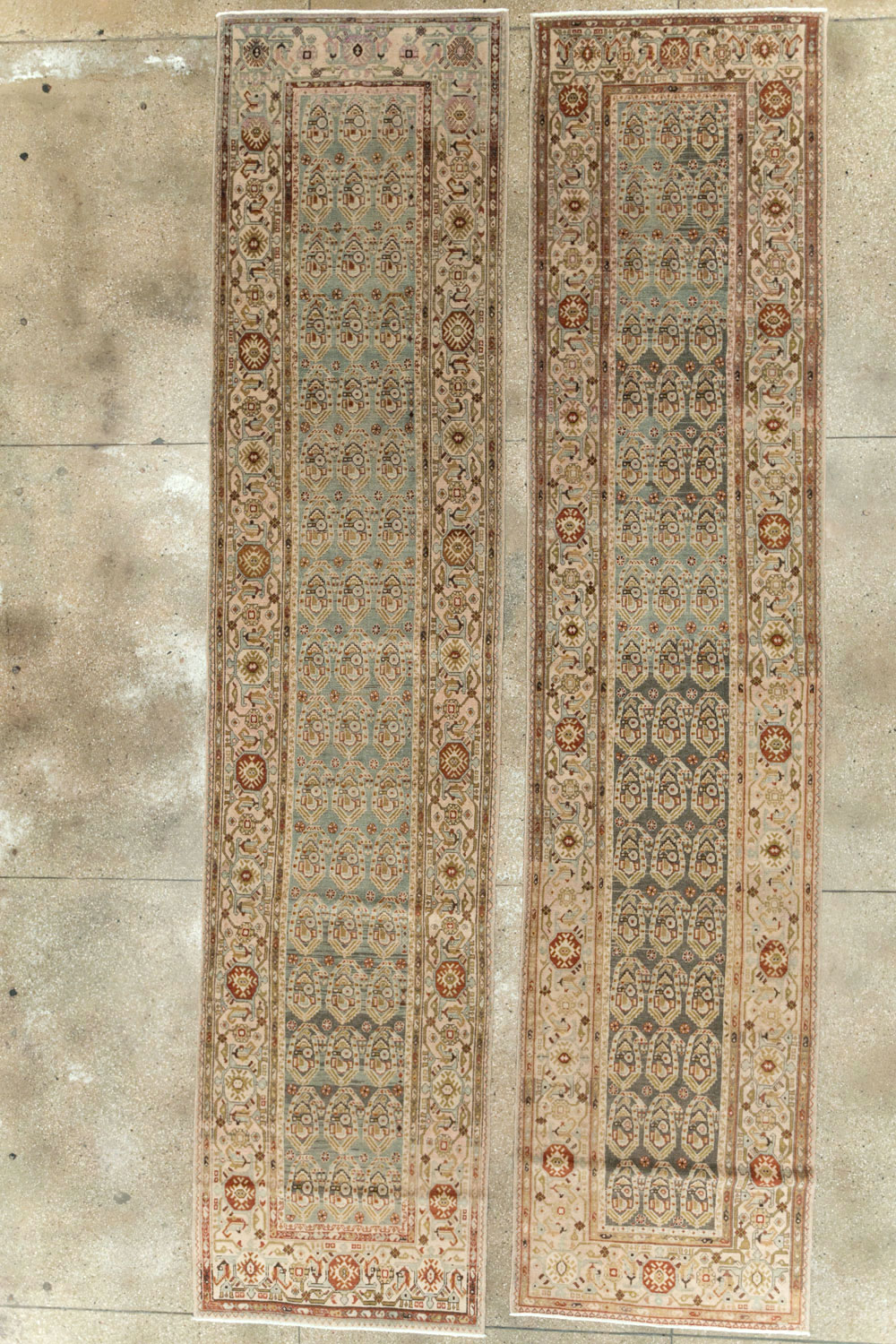 Antique Persian Malayer Runner (Pair: 2 of 2), No.26580 - Staging