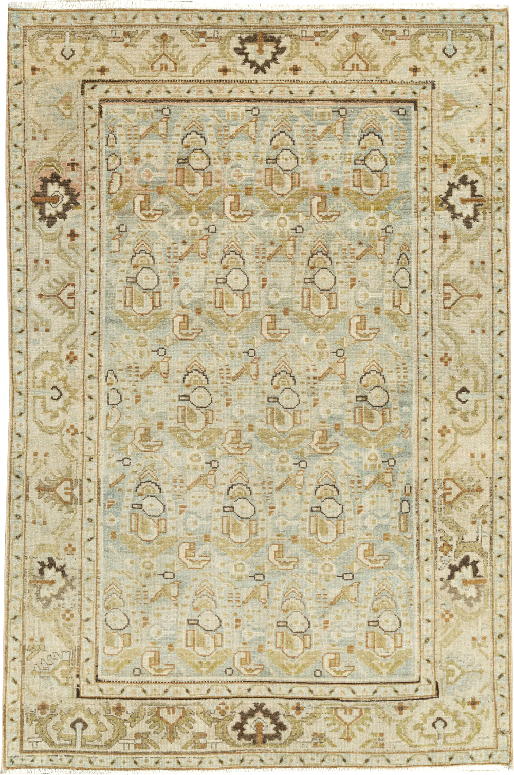 Antique Persian Malayer Rug, No.26582 - Staging