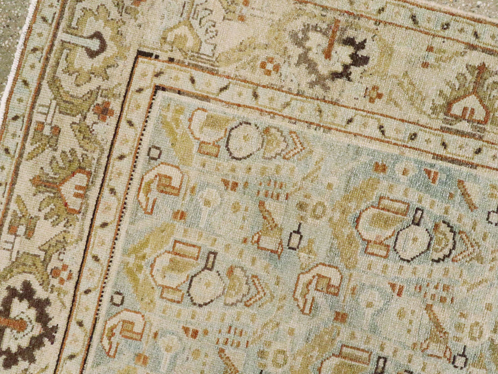 Antique Persian Malayer Rug, No.26582 - Staging