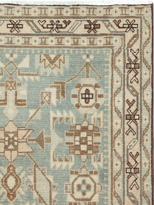 Vintage Persian Malayer Throw Rug (Pair: 1 of 2), No.26584 - Staging