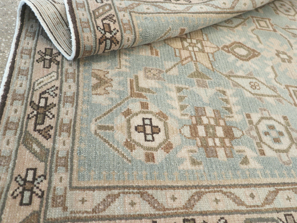 Vintage Persian Malayer Throw Rug (Pair: 1 of 2), No.26584 - Staging