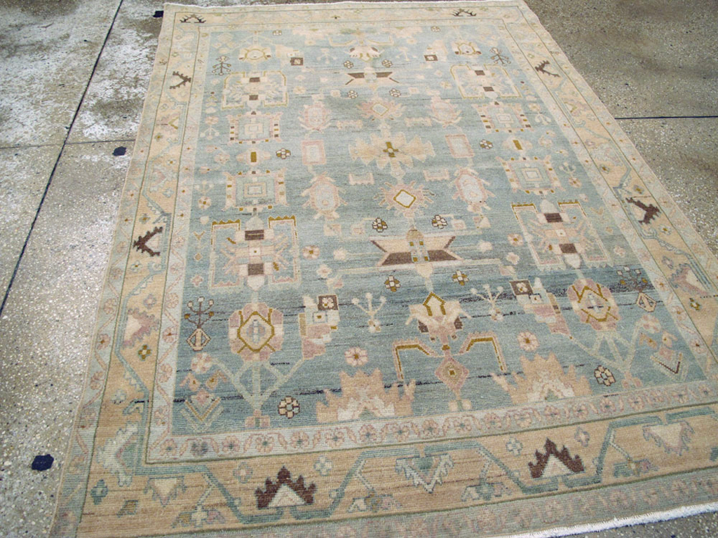 Vintage Persian Malayer Rug, No.26588 - Staging