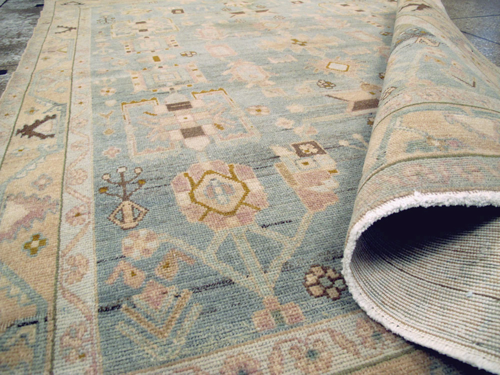 Vintage Persian Malayer Rug, No.26588 - Staging