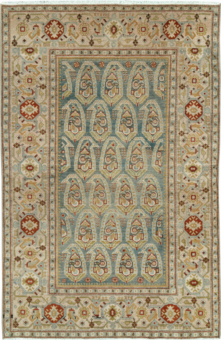 Vintage Persian Malayer Rug, No.26589 - Staging