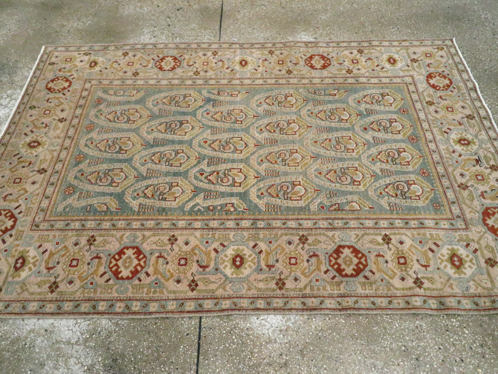 Vintage Persian Malayer Rug, No.26589 - Staging