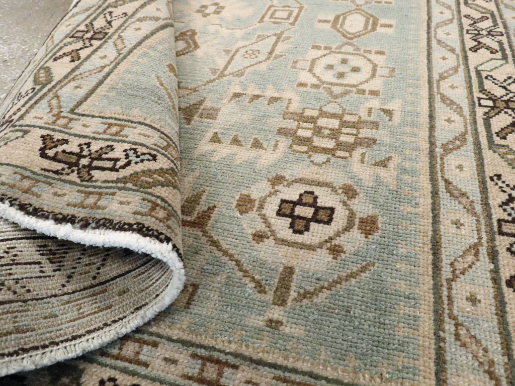 Vintage Persian Malayer Throw Rug (Pair: 2 of 2), No.26590 - Staging