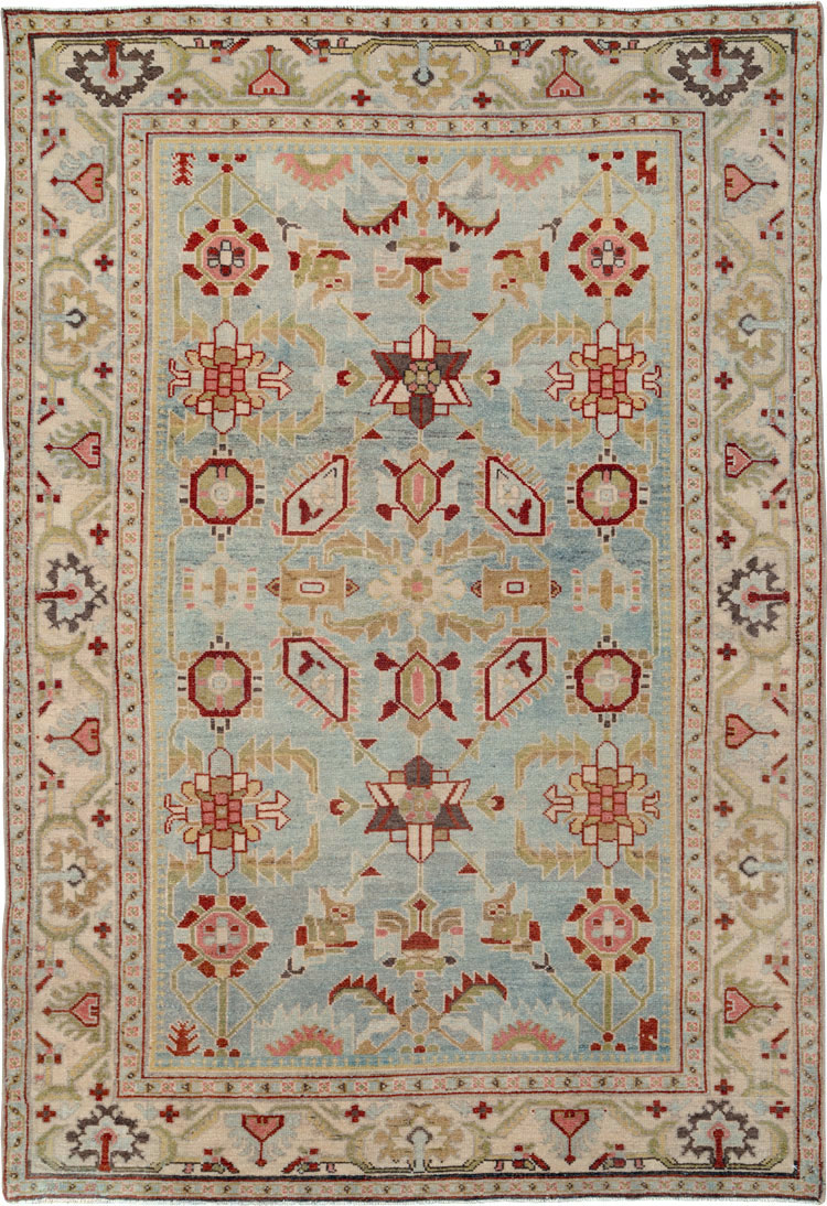 Vintage Persian Malayer Rug, No.26592 - Staging