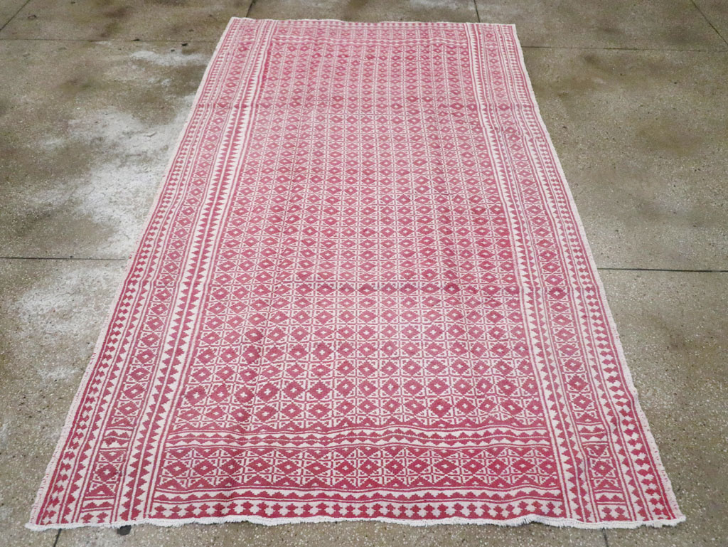 Vintage Persian Reversible Flatweave, No.26598 - Staging