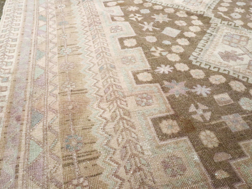 Vintage Persian Afshar Accent Rug, No.26599 - Staging