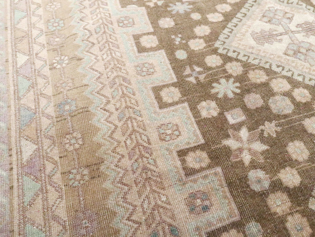 Vintage Persian Afshar Accent Rug, No.26599 - Staging