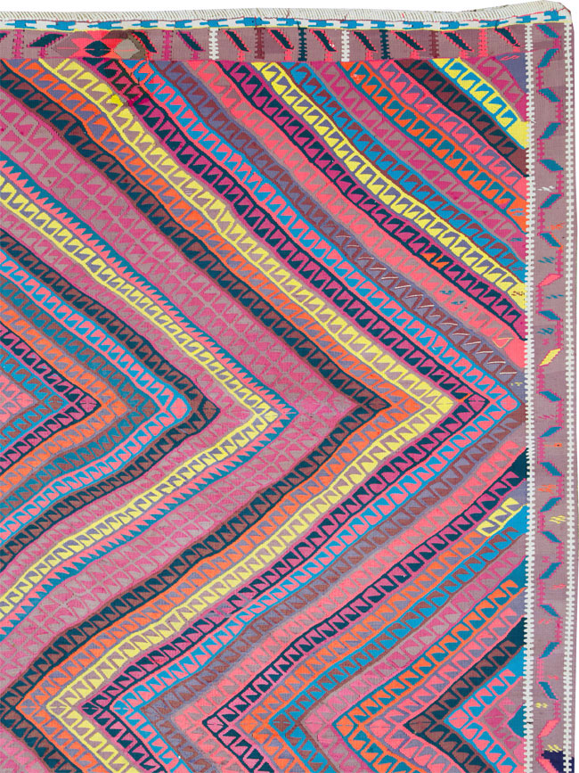 Vintage Turkish Flatweave, No.26608 - Staging