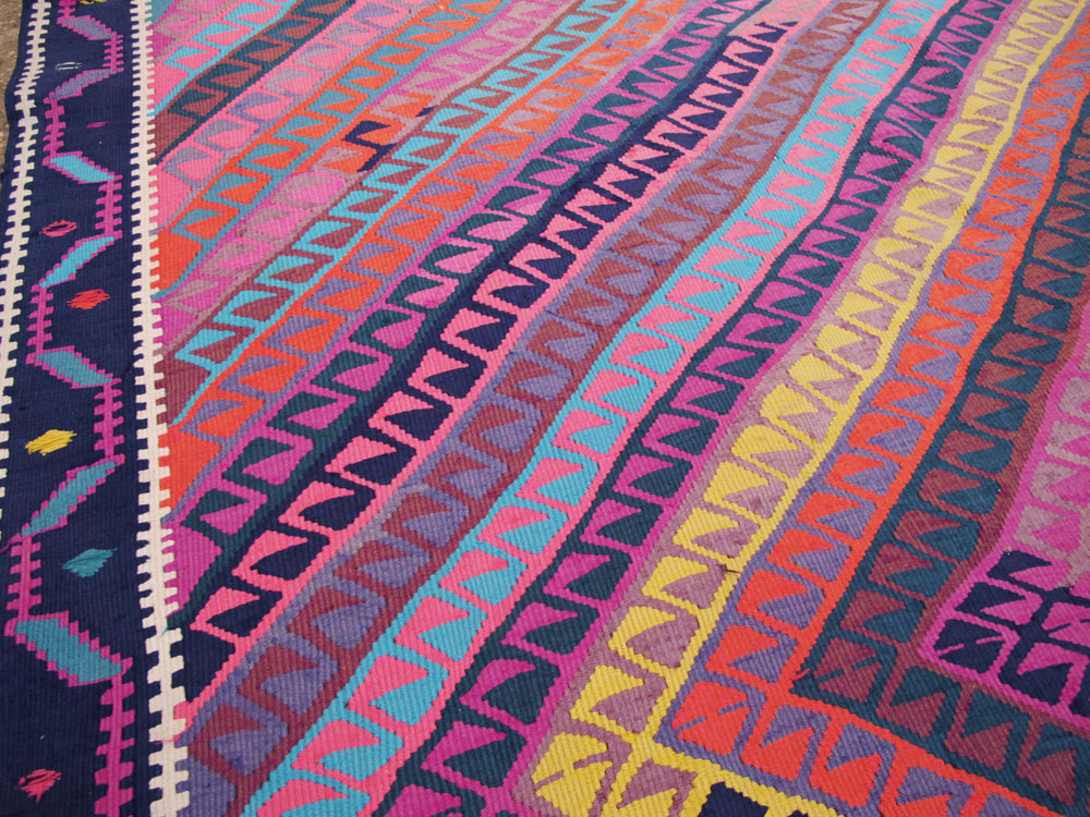 Vintage Turkish Flatweave, No.26608 - Staging