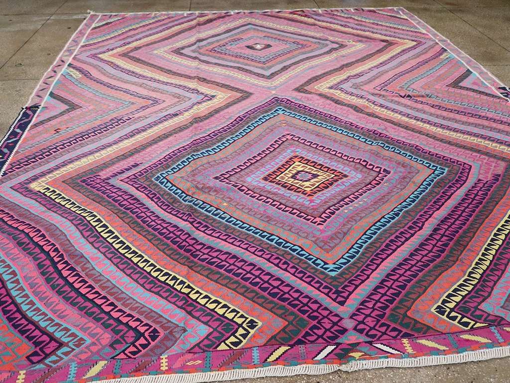 Vintage Turkish Flatweave, No.26608 - Staging