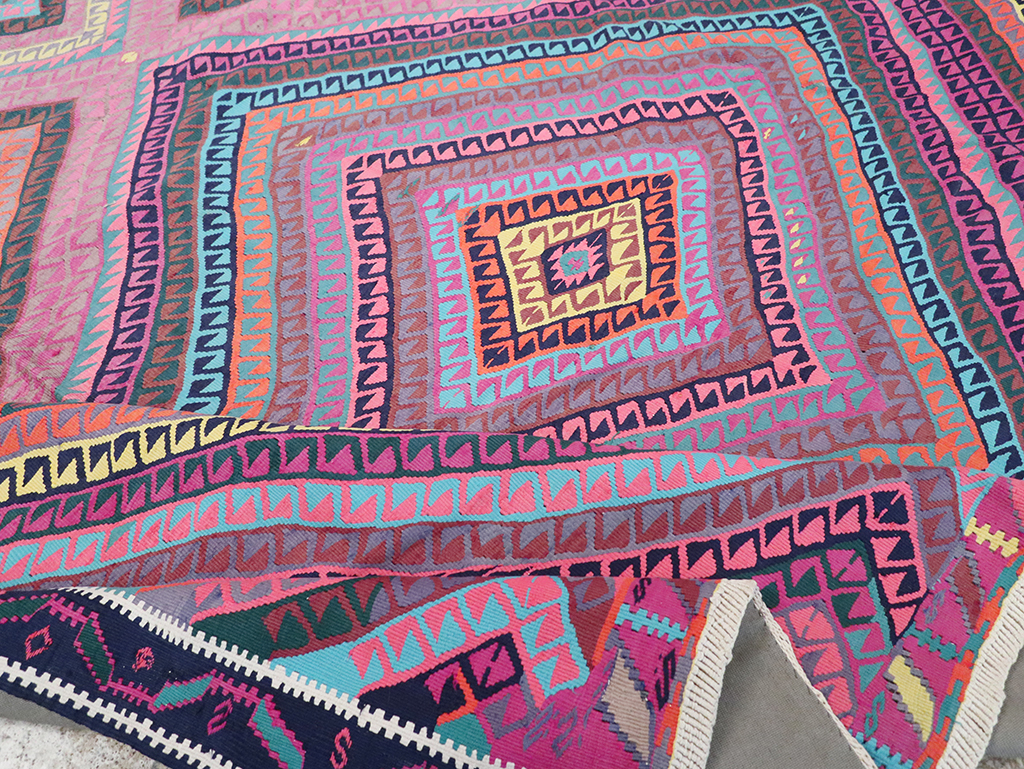 Vintage Turkish Flatweave, No.26608 - Staging