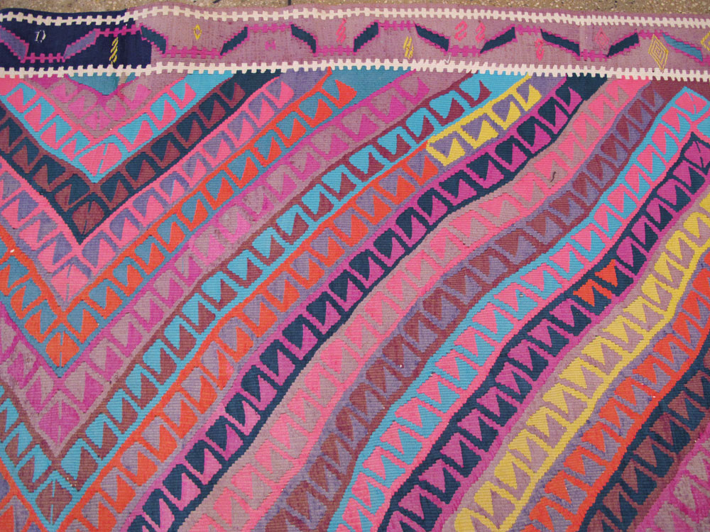 Vintage Turkish Flatweave, No.26608 - Staging