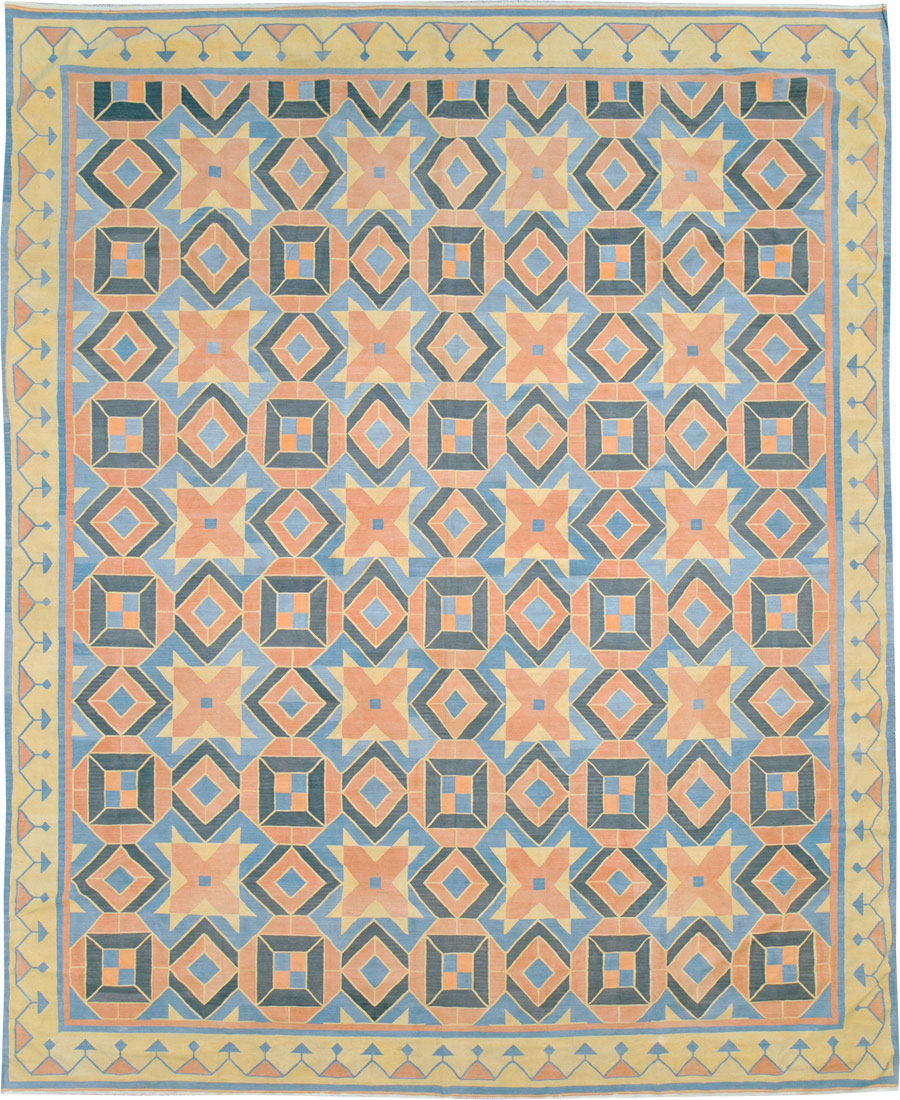 Vintage Indian Dhurrie Flatweave, No.26611 - Staging
