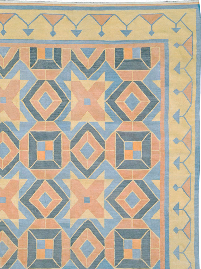 Vintage Indian Dhurrie Flatweave, No.26611 - Staging