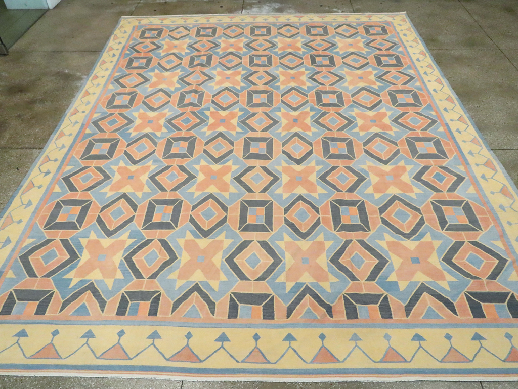 Vintage Indian Dhurrie Flatweave, No.26611 - Staging