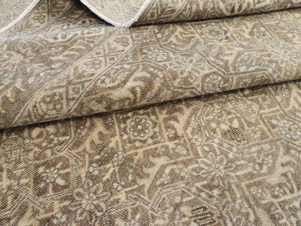 Antique Persian Tabriz Accent Carpet, No.26615 - Staging