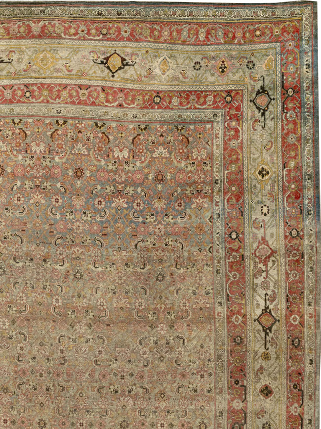 Antique Persian Bidjar Carpet, No.26617 - Staging