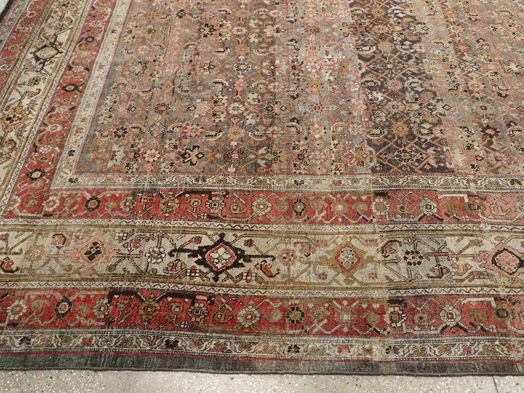 Antique Persian Bidjar Carpet, No.26617 - Staging