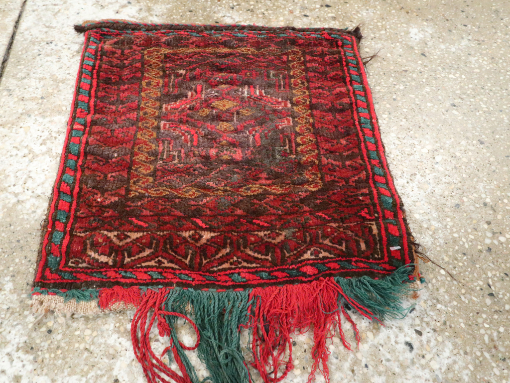 Vintage Central Asian Turkoman Tribal Bag, No.26620 - Staging