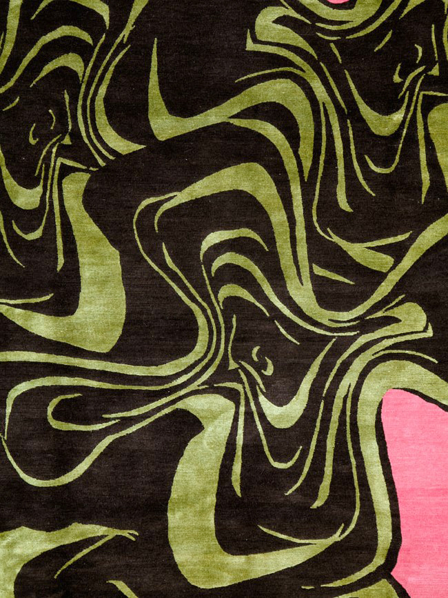 Modern Tibetan Carpet, No.26632 - Staging