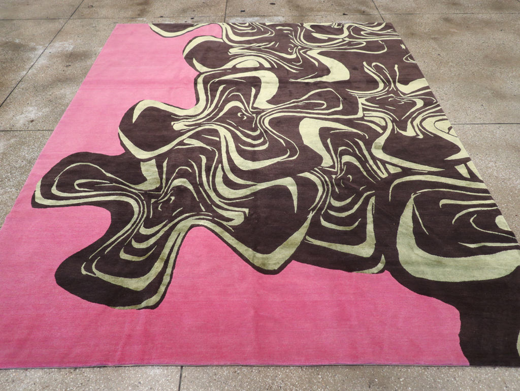 Modern Tibetan Carpet, No.26632 - Staging