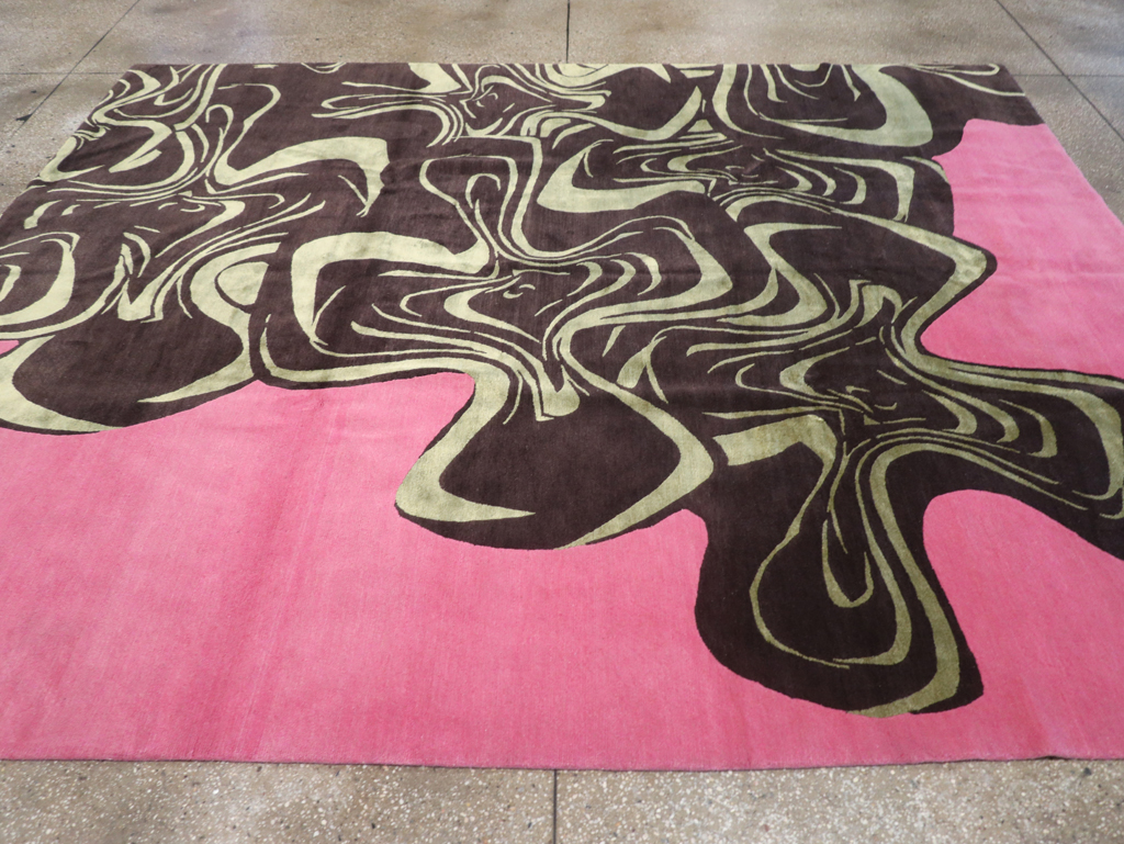 Modern Tibetan Carpet, No.26632 - Staging