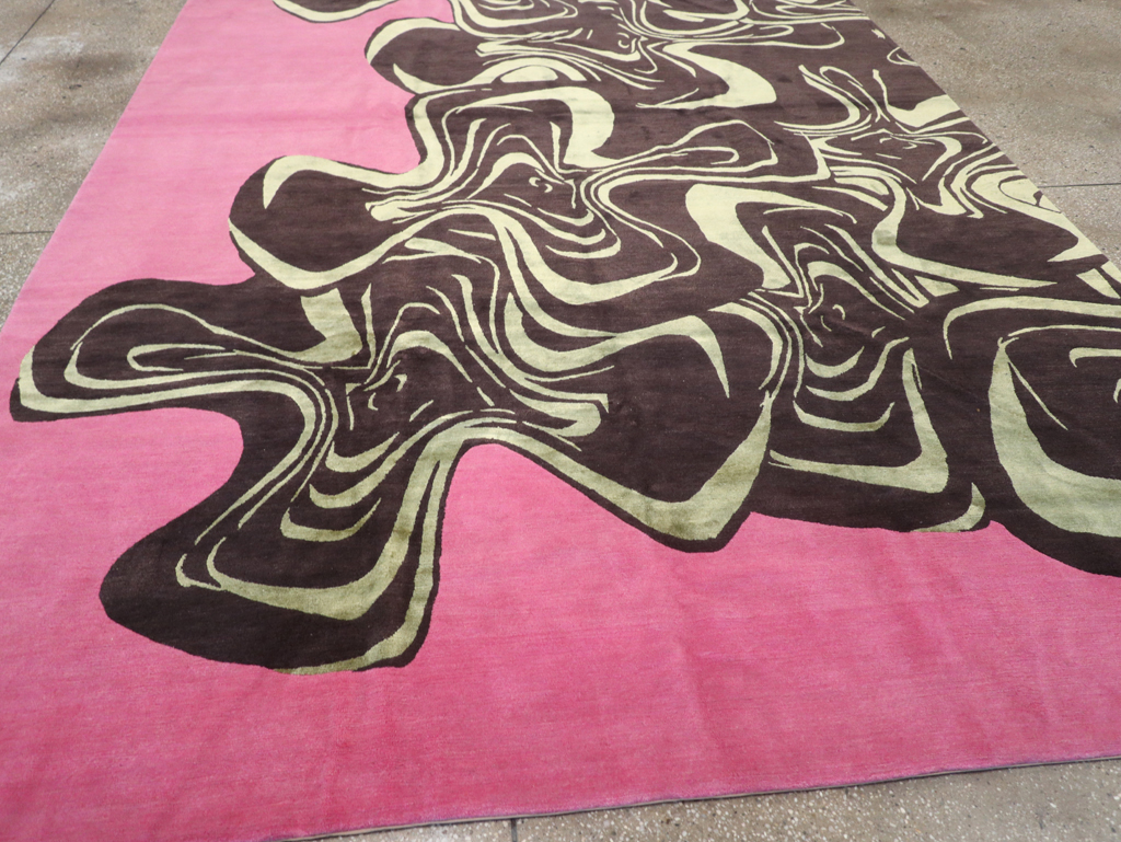 Modern Tibetan Carpet, No.26632 - Staging