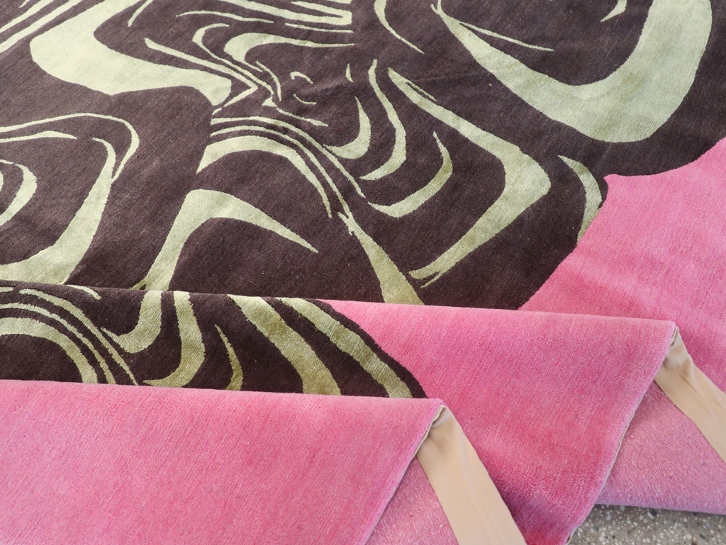 Modern Tibetan Carpet, No.26632 - Staging