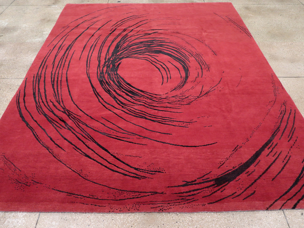 Modern Tibetan Carpet, No.26640 - Staging