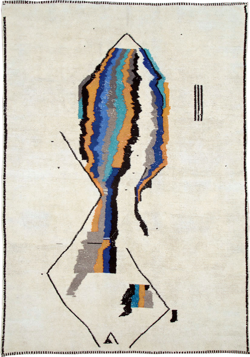 Modern Moroccan Capet, No.26643 - Staging