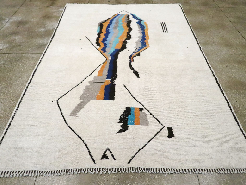 Modern Moroccan Capet, No.26643 - Staging