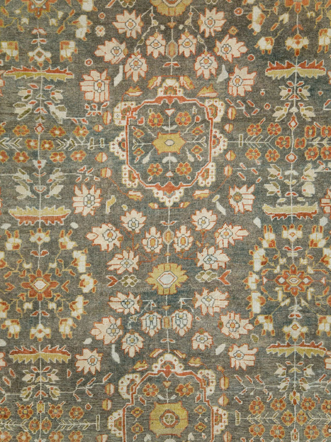 Antique Persian Mahal Oversize Carpet, No.26651 - Staging